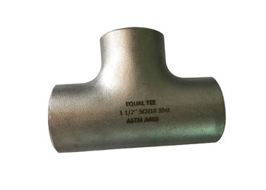 Cina ASTM 403 1 1/2 &amp;quot;304 Pipa Butt Weld Fitting Eques Tee ISO9001 2008 pemasok