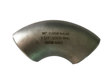 Cina 90 derajat Siku SS304 Butt Weld Pipe Fitting ASTM A403 1 1/2 &amp;quot;Sch10 pemasok