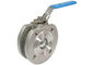 1 pc wafer flanged ball valve, 2 pc ball valve Bahan Stainless Steel pemasok