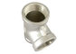 800 PSI Equal Tee BSP / BSPT berulir 1/2 &amp;quot;inci 304 Stainless Steel pemasok