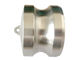 304 Stainless steel camlock kopling topi debu dengan DIN2999 ISO228 bsp bspt Thread pemasok