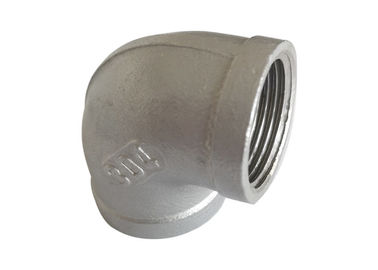 3/4 &amp;quot;Pipa Stainless Steel Fitting 90 Derajat Bsp / Bspt / Npt Threaded Elbow pemasok