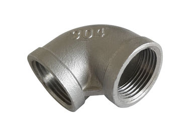 3/4 &amp;quot;Pipa Stainless Steel Fitting 90 Derajat Bsp / Bspt / Npt Threaded Elbow pemasok